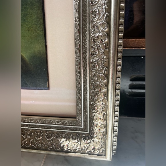 Sterling silver leaf frame Rembrandt "Man in Oriental Dress - Picture 2 of 7